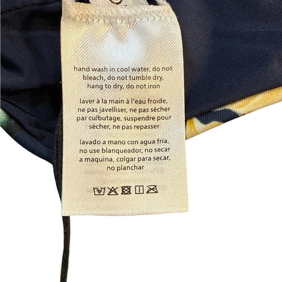 Onia Tropical Bloom O-Ring One Piece Cut Out Swimsuit Deep Navy Size M, NWT - Picture 8 of 8